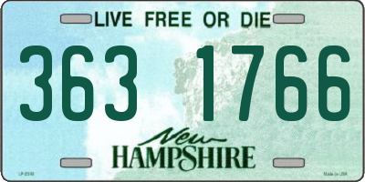 NH license plate 3631766