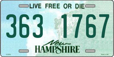 NH license plate 3631767