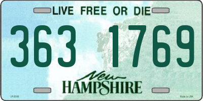 NH license plate 3631769