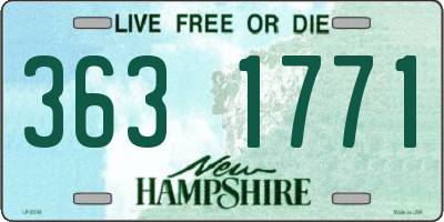 NH license plate 3631771