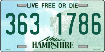 NH license plate 3631786