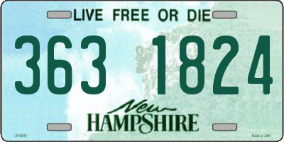NH license plate 3631824
