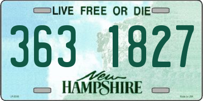 NH license plate 3631827