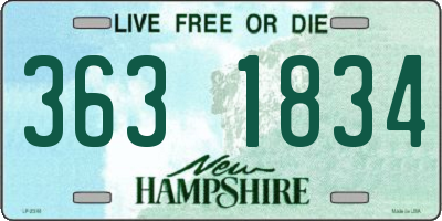 NH license plate 3631834