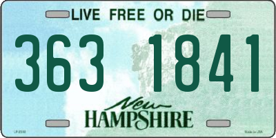 NH license plate 3631841
