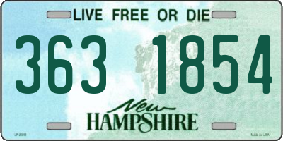 NH license plate 3631854