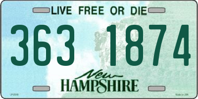 NH license plate 3631874