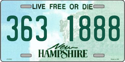 NH license plate 3631888