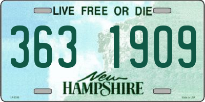 NH license plate 3631909
