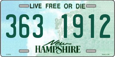 NH license plate 3631912