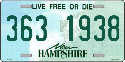 NH license plate 3631938