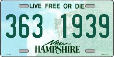 NH license plate 3631939