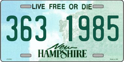 NH license plate 3631985