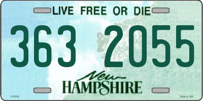 NH license plate 3632055