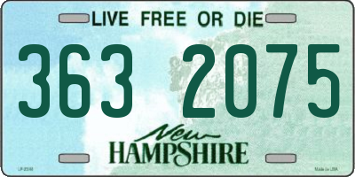 NH license plate 3632075