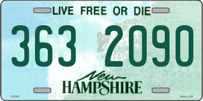 NH license plate 3632090