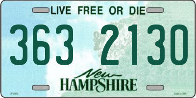 NH license plate 3632130