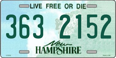 NH license plate 3632152