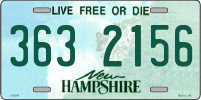NH license plate 3632156