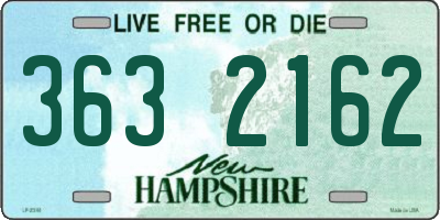 NH license plate 3632162