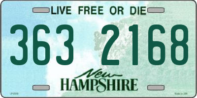 NH license plate 3632168