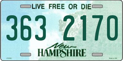 NH license plate 3632170