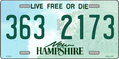 NH license plate 3632173