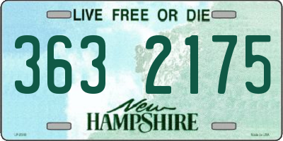 NH license plate 3632175