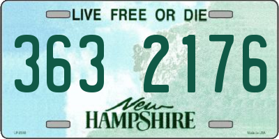 NH license plate 3632176