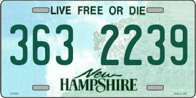 NH license plate 3632239