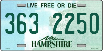 NH license plate 3632250
