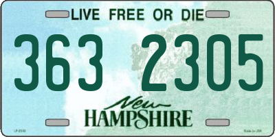 NH license plate 3632305