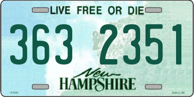 NH license plate 3632351