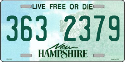 NH license plate 3632379