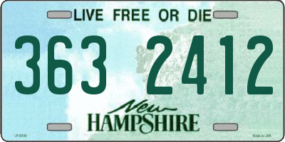 NH license plate 3632412