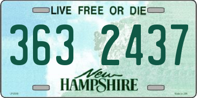 NH license plate 3632437