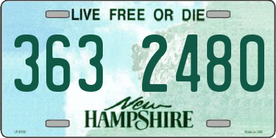 NH license plate 3632480