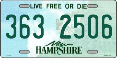 NH license plate 3632506