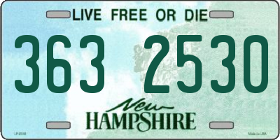 NH license plate 3632530
