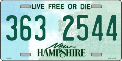 NH license plate 3632544