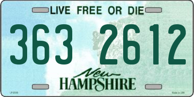 NH license plate 3632612