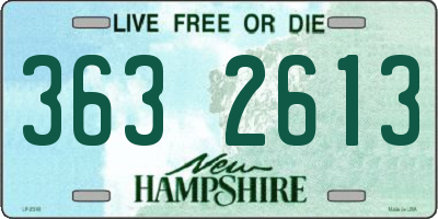 NH license plate 3632613