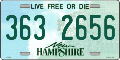 NH license plate 3632656