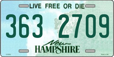 NH license plate 3632709