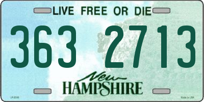 NH license plate 3632713