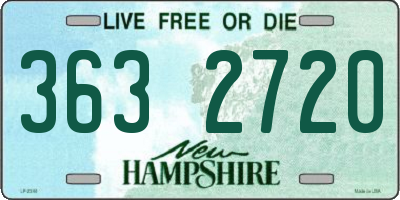 NH license plate 3632720
