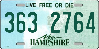 NH license plate 3632764