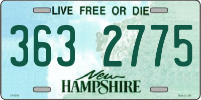 NH license plate 3632775