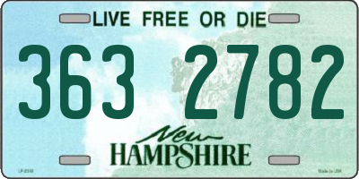 NH license plate 3632782