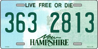 NH license plate 3632813